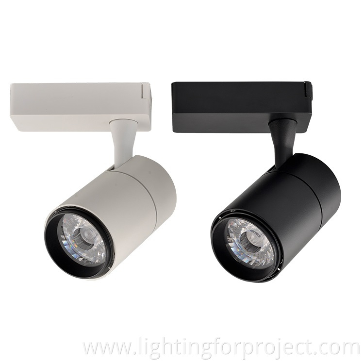 Modern design led cob magentic track lighting anti glare 3/4 wire track light 18W CRI90 for Residential